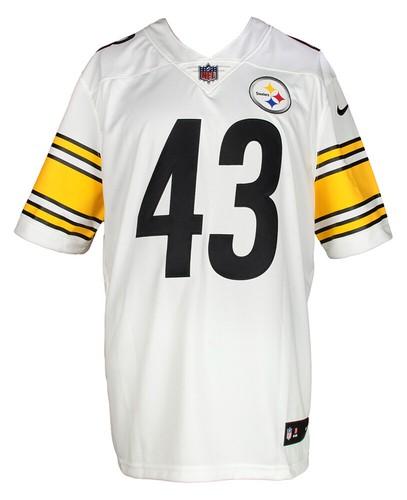 Troy Polamalu Signed Pittsburgh Steelers White Nike Limited Football Jersey JSA - Picture 4 of 6