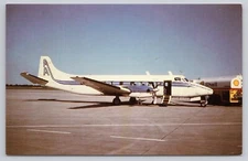 Postcard AIR ATONABEE Saunders ST-27 C-FFZP C/N 10 Shell Gas Tanker