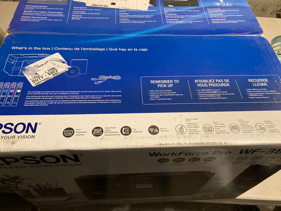 Epson WorkForce Pro WF-3820 Wireless All-in-One Printer - Image 2 of 2