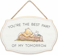 Disney Winnie the Pooh You're Best Part Hanging Wood Wall Decor - Gold