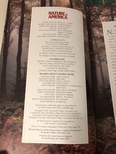 Vintage 1991 Readers Digest Nature In America A-To-Z Guide Hardcover 1st Edition - Picture 2 of 12
