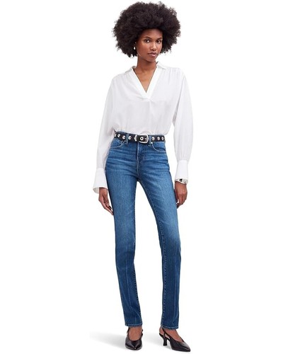 Madewell Stovepipe Jeans Damen 26 Blau Denim Stretch Skinny Leg Retro ERK1818 - Bild 3 von 8