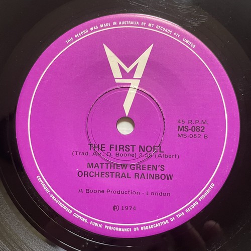 Matthew Green’s Orchestral Rainbow We Three Kings Vinyl Record 7” 45 RPM M7 1974 - Picture 10 of 24