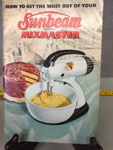 Vintage 1948 Sunbeam Mixmaster Modell 9 Benutzerhandbuch Handbuch 44 Seiten Rezeptheft (205)