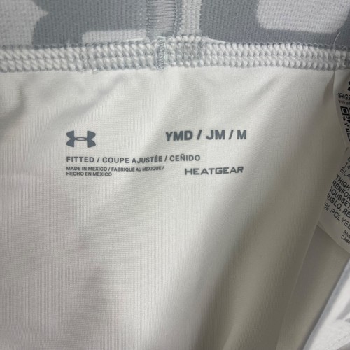 Under Armour HeatGear® Boys Shorts Polyester Stretch White Logo UA 1330758 100 - Picture 14 of 20
