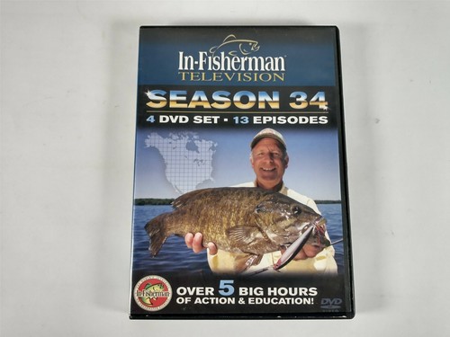 In-Fisherman TV Season 34 DVD Set 13 Episodes 5 Hours Fishing Video Bass Crappie - Imagen 1 de 5