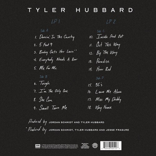 ♫ Tyler Hubbard S/T Debut ♫ 2023 Limited Edition Double Blue Cobolt Vinyl LP - Imagen 2 de 2
