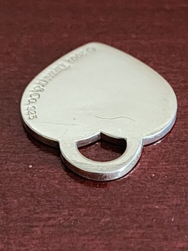 2001 TIFFANY & CO 925 STERLING SILVER HEART LOCK PENDANT - Picture 3 of 6