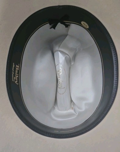 Cappello da cowboy vintage Bailey Biege 5x castoro taglia 7 3/8 in scatola originale - Foto 7 di 12