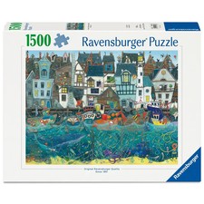 Ravensburger Puzzle 12001398 - Habour of Wonders: a Bustling Fantasy Port - 1500