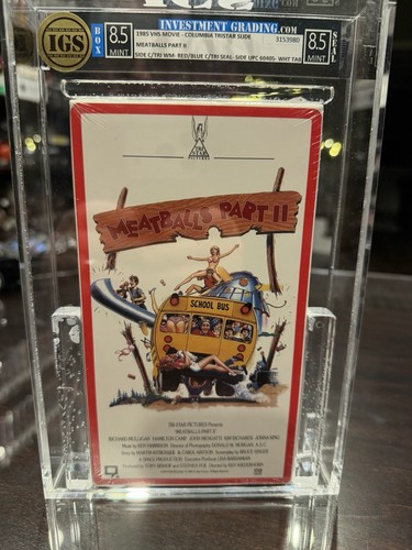 Meatballs Part II (VHS, 1985) Part 2 Early Release Sealed Watermark IGS 8.5/8.5 - Picture 1 of 3