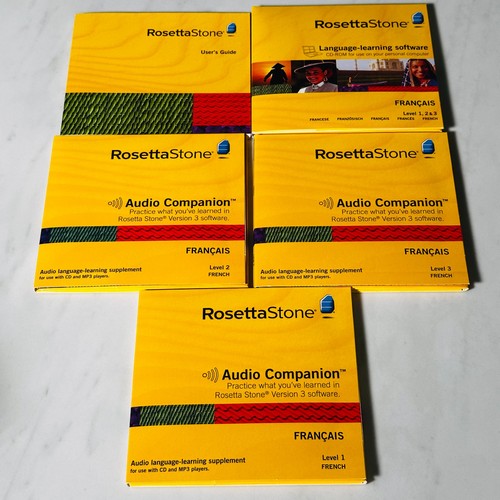 Rosetta Stone French Levels 1-3 Audio Companion Set CDs Version 3 - Picture 3 of 4