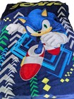 Sonic The Hedgehog Plush Throw Blanket Franco Sega Blue Kids Bedding Fleece
