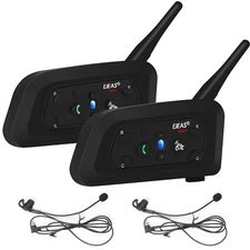 EJEAS V6C Professional Football Referee Bluetooth Intercom 2 People Wireless ...