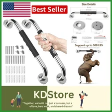 SecureGrip 16-Inch Anti-Slip Bathroom Grab Bars - Perfect for Seniors & Handicap