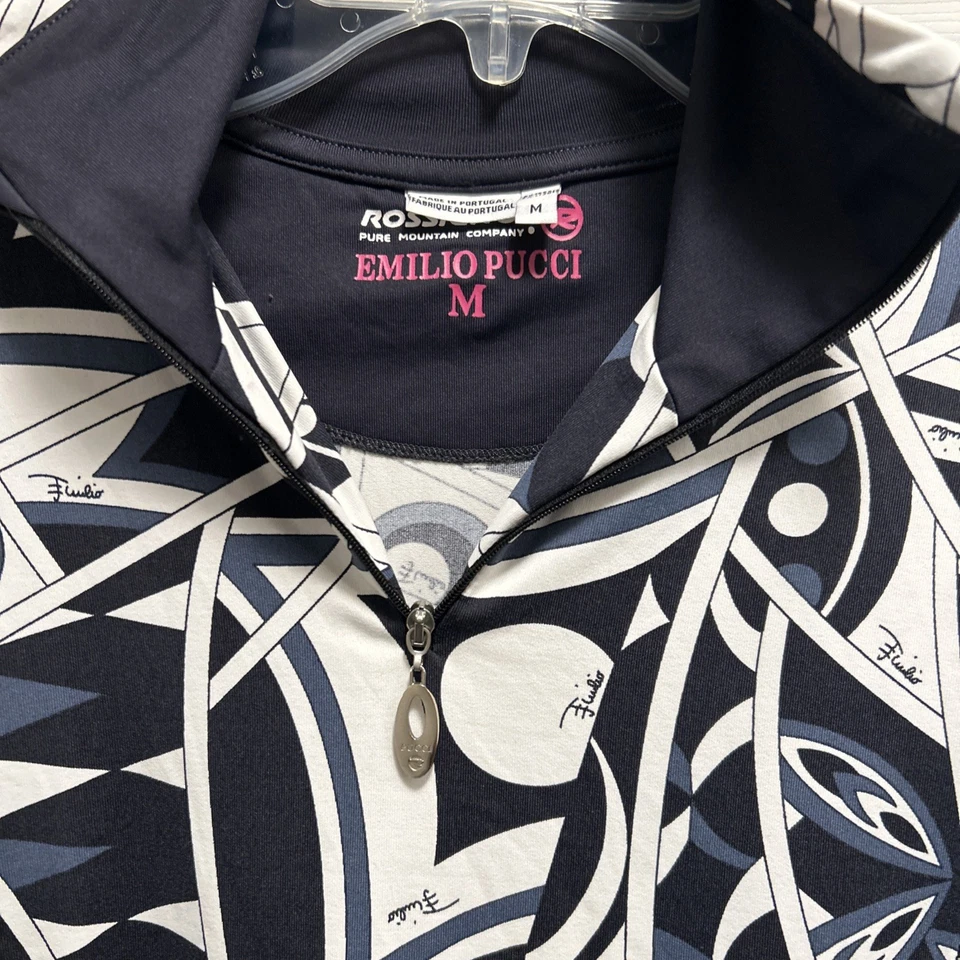 Camisa Top Emilio Pucci x Rossignol Manga Larga Esquí Capa Base Mujer Mediana Usada en Excelente Condición Foto 2 de 4