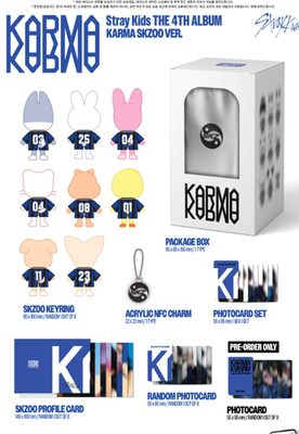 Straykids スキズ KARMA フィリックスコンプリート SKZOO PRE-ORDER] STRAYKIDS THE 4TH ALBUM 