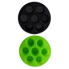 2 stücke Silikon 7 Löcher Kuchen Pfannen Silikon Haushaltskuchen Backformen