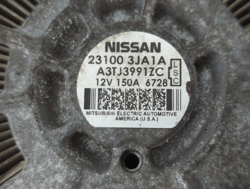 Nissan Pathfinder 2017 alternador generador montaje de carga motor fabricante original TUBAX Foto 2 de 4