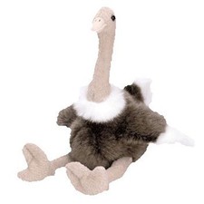 TY Beanie Buddy - STRETCH the Ostrich (11 inch) - MWMTs Stuffed Animal Toy