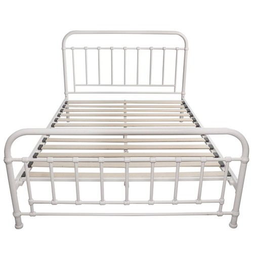 NEW Urban Styling Metallica Double Size Bed Metal Frame White - Picture 4 of 6