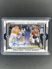 2023 Panini National Treasures Tyson Bagent Rookie Auto Field Pass Emerald 5/5