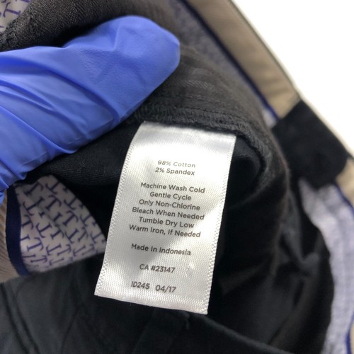 Pantalones informales de tiro medio negros Talbots Chino 12 (ajuste 36W 26L) para mujer - Imagen 9 de 10