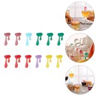 18Pcs Water Drop Shaped Glass Markers Party Silicone Wine Glass Recognizer