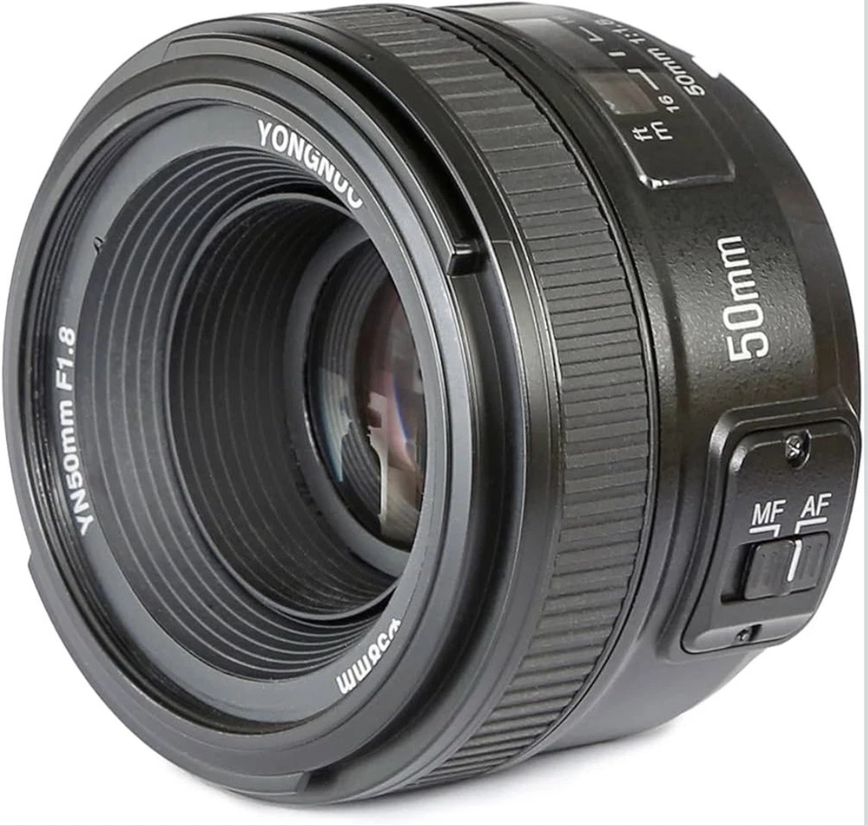 YONGNUO YN50mm F1.8N Standard Prime Lens Large Aperture Auto Manual Focus AF ... - Image 2 of 4
