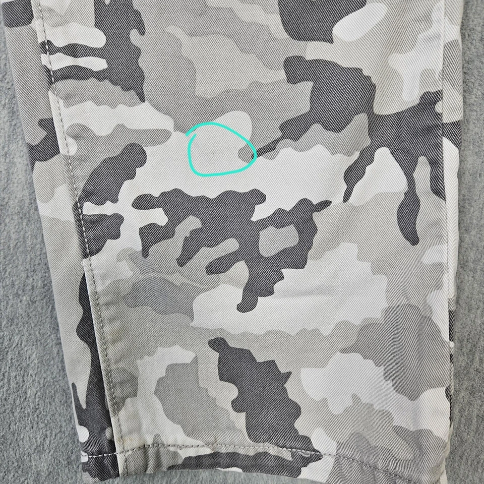 Pantalones Chinos Levi's Para Hombre 32x30 Gris Camuflaje Cremallera Mosca Pierna Recta Solapa Bolsillos Foto 4 de 4