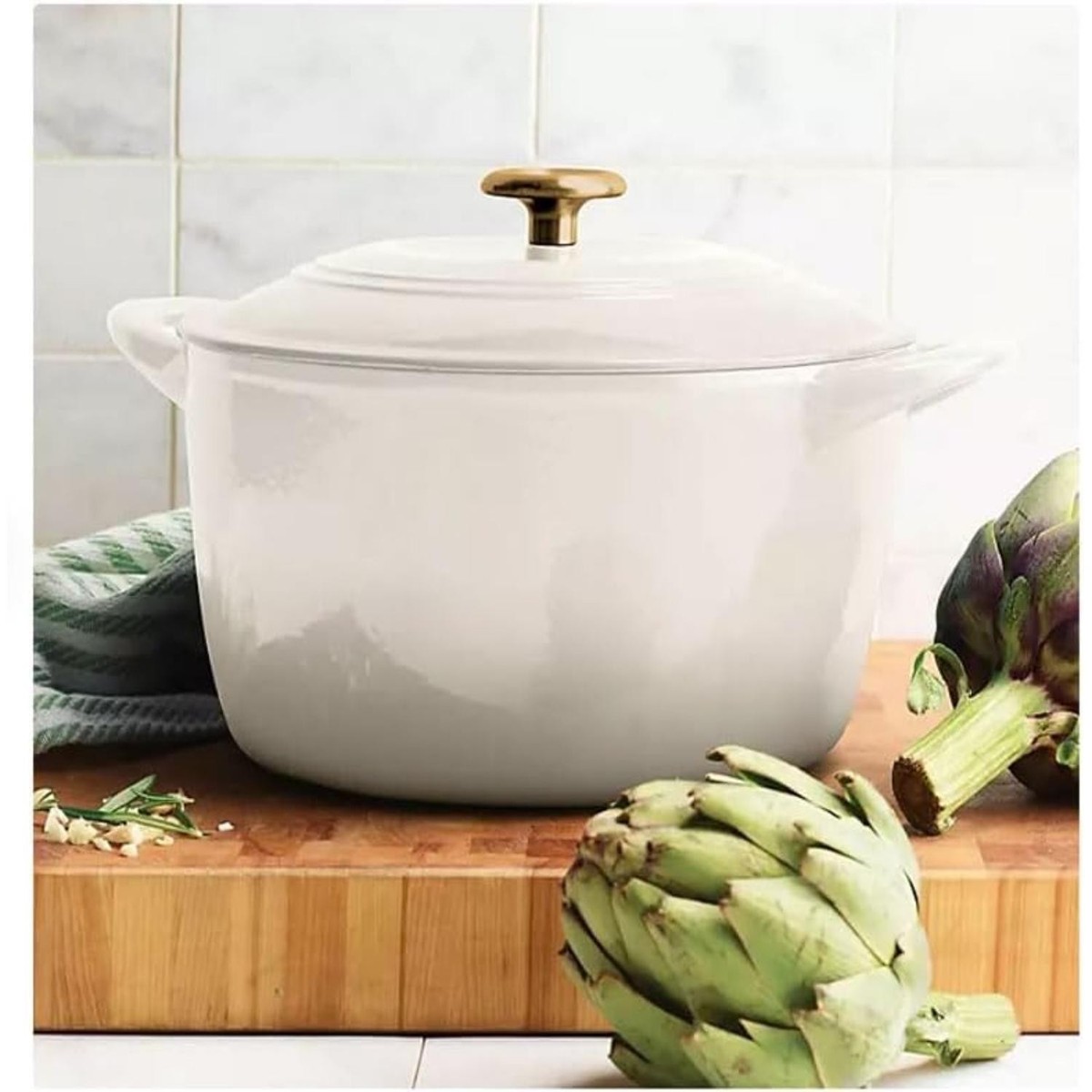 Tramontina 80131/503 Enameled Cast Iron 7-Quart Covered Round 