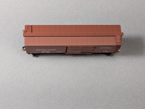 Spur N Micro-Trains # 39130 RUTLAND 40' Double Sheathed Wood Box Car # 6043 - Bild 5 von 8