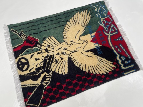 76x60 Cm Afghan War Rug War Rug Beautifully Made Wool Rug Handicrafts #468 - Picture 7 of 10