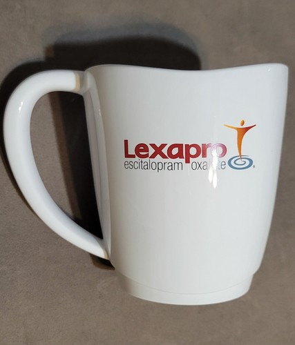 LEXAPRO Pharmaceutical RX Rep Melamine Cup Mug Medical Advertising Promo USA