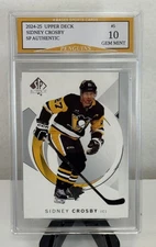 2024-25 Upper Deck Sidney Crosby SP Authentic Penguins Card #6 Gem Mint 10!