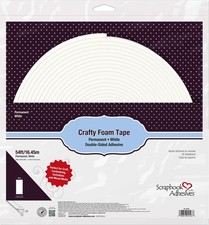 Scrapbook ADHESIVES by 3L Adhesives by 3L Crafty Foam Tape 54ft White