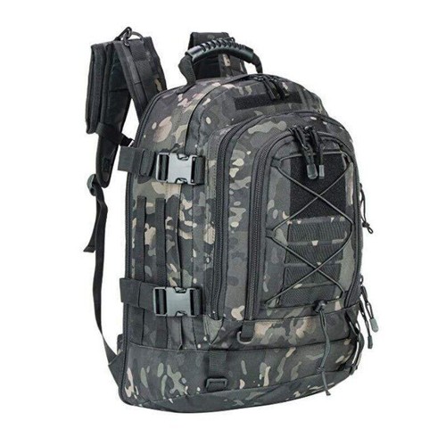 60L Tactical Military Backpack Assault Rucksack Hiking Camping Army Molle - Picture 5 of 13