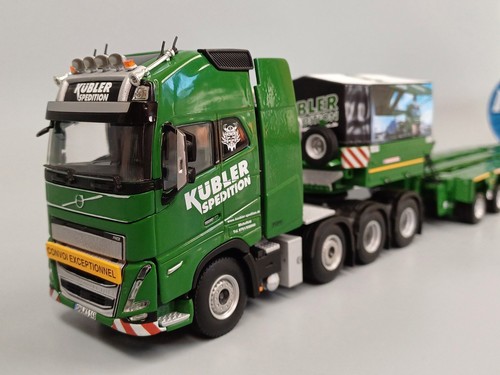 Volvo FH5 Globetrotter XL 8x4 mit Scheuerle Intercombi und Kabeltrommel Kübler - Bild 2 von 5