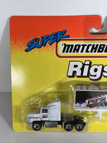 Matchbox Ford Super Rigs Pepsi semi trattore rimorchio camion 1:97 su scheda sigillata - Foto 2 di 14