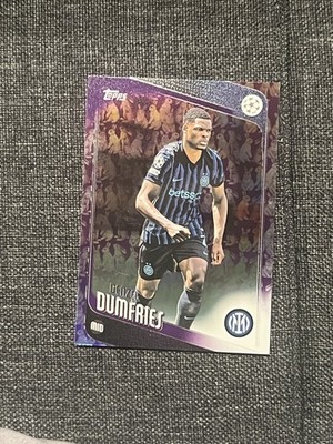 Denzel dumfries 2025-26 Topps UEFA Easter Egg, PURPLE FOIL BUNNY 2025-26 #145