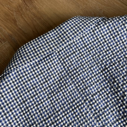 Men's Paul Betenly Coat Blue Seersucker 98% Cotten Leomaster Fabric  Size 44R - Picture 18 of 23