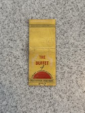 Buffet Of Sibley Lindsay And Curr Co Rochester New York Vintage Matchcover 187