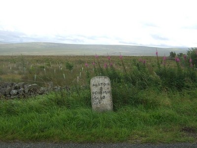 Photo 6x4 Alston 2 Miles Leadgate/NY7043 Milestone on the A686.See for c2017