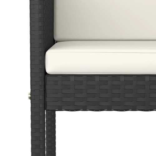 Garden Bar Set with Cushions Patio 3/5 Piece Black/Brown 100/60.5 cm vidaXL - Picture 23 of 30