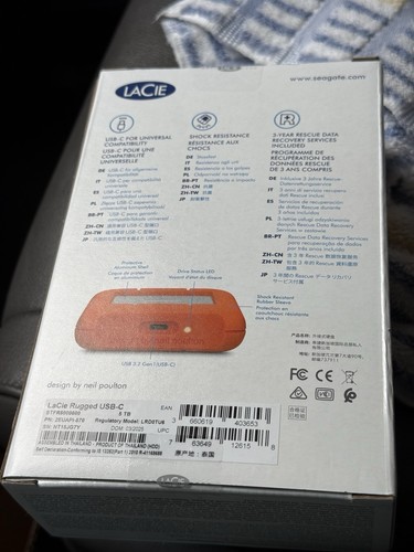 LaCie Rugged USB-C 5TB Portable Hard Drive - Photo 2/4