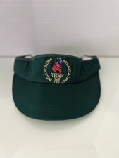 VINTAGE 1996 Atlanta Olympic Games Visor Gree...
