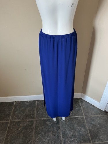 Ursula Royal Blue Sleeveless Formal Gown Set Sz 6 Beaded Top Long Skirt Wedding - Picture 14 of 17
