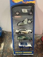 MATTEL HOT WHEELS  -- 2005 POLICE CRUISERS -- 5-CAR GIFT PACK