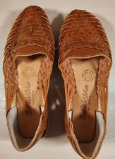 Sandals By The Western Shops W/Leather Strips Design Keep Feet Cool & Protected