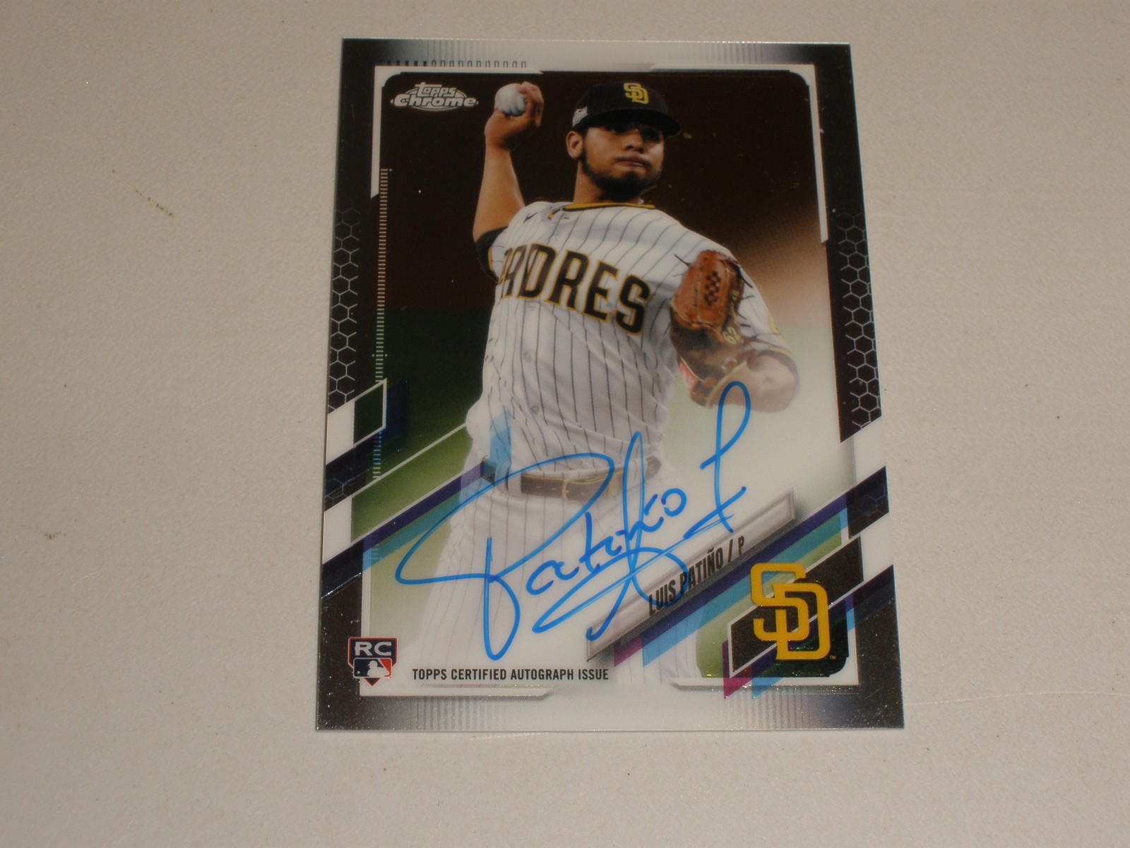 2021 Topps Chrome Autograph Auto #LP Luis Patino Rookie RC
